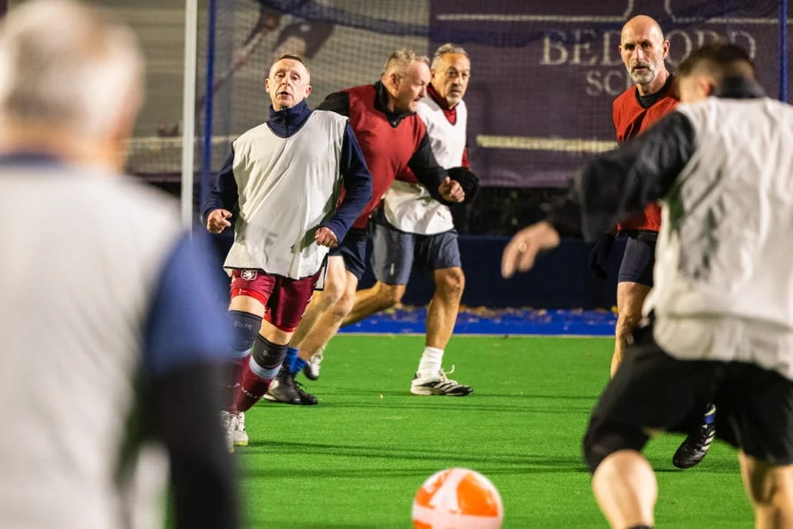 Bedford Walking Football players during a session